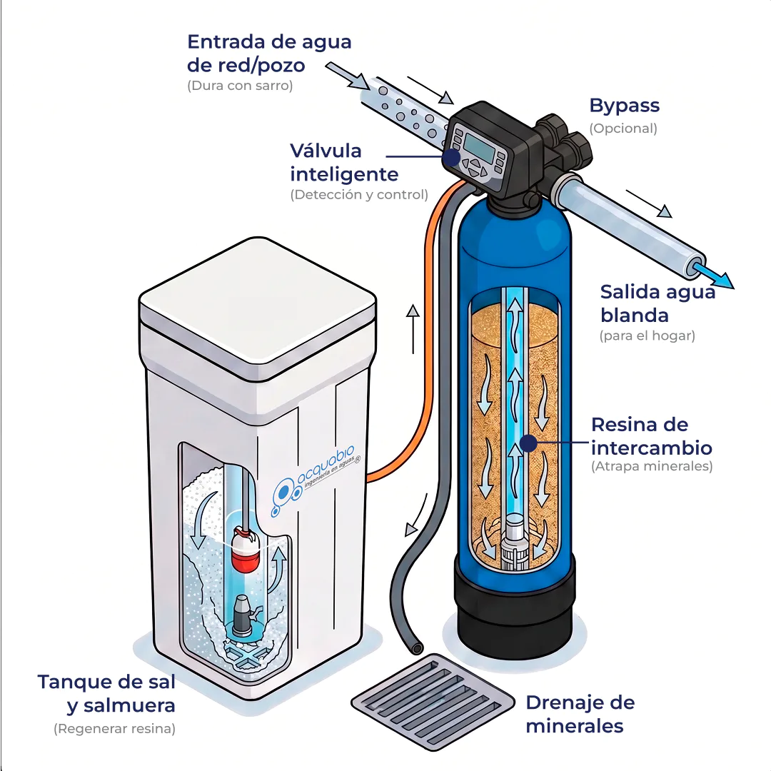 Esquema de ingeniería de tratamiento de agua